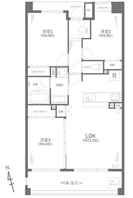 間取り図(図面と現況に差異がある場合は現況優先させて頂きます)