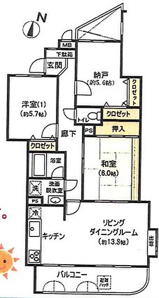 使いやすい3LDKの間取り♪