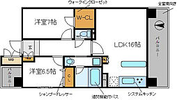 間取図画像 2SLDK