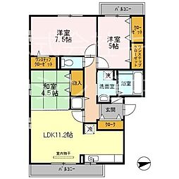 ESPERANZA 3LDKの間取図画像