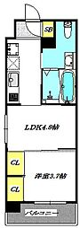 レクセラ西吹田 1LDKの間取図画像