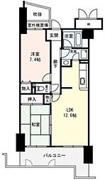 コートアメニティ江坂 2LDKの間取図画像
