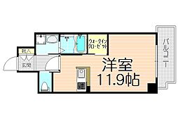 ルーチェ天神橋 ワンルームの間取図画像