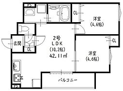 クリエオーレ原町 2階/-