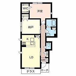 シャーメゾンkei 2LDKの間取図画像
