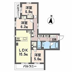 シャーメゾン バードヒルズ 2階