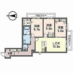 RADIANCEMINOH 3LDKの間取図画像