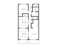 ロイヤルプラザ千里 2LDKの間取図画像