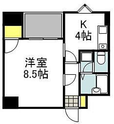 ヴィオラ明和 4階1Kの間取り