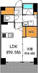 ルシェンヌ新大阪 6階1LDKの間取り
