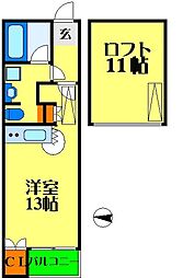 間取図画像 1LDK