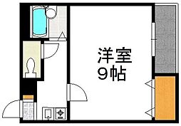 せふりハイツ 1Kの間取図画像