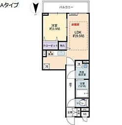BLANCOSTATHECLASS 1LDKの間取図画像