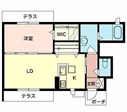 シャーメゾンシグナス 1LDKの間取図画像