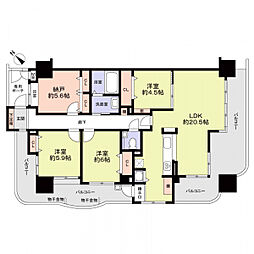 間取図画像 3SLDK