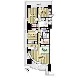 ルイシャトレ堺光明池 3LDKの間取図画像