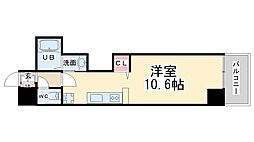 ONLYONE栄本町 8階ワンルームの間取り