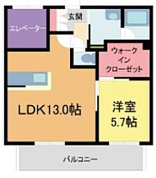Ncoda 1LKの間取図画像