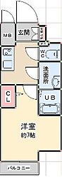 ファーストフィオーレ川西プリモ 1Kの間取図画像