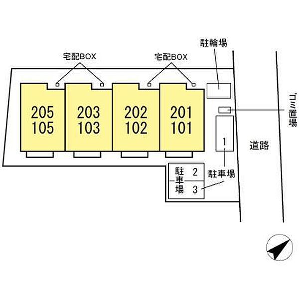 テラス丘の上Ｃ ｜千葉県船橋市二宮1丁目(賃貸アパート3LDK・2階・63.35㎡)の写真 その1