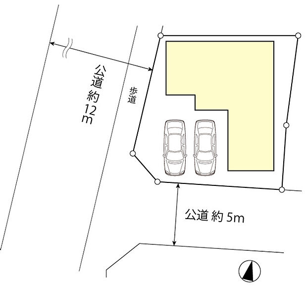 新築分譲住宅全1棟1号棟区画図