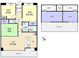ダイアパレス八千代緑が丘 3LDKの間取図画像