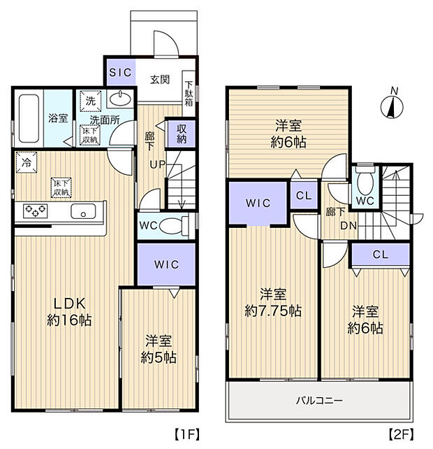 使い勝手の良い全室フローリングタイプの4LDK