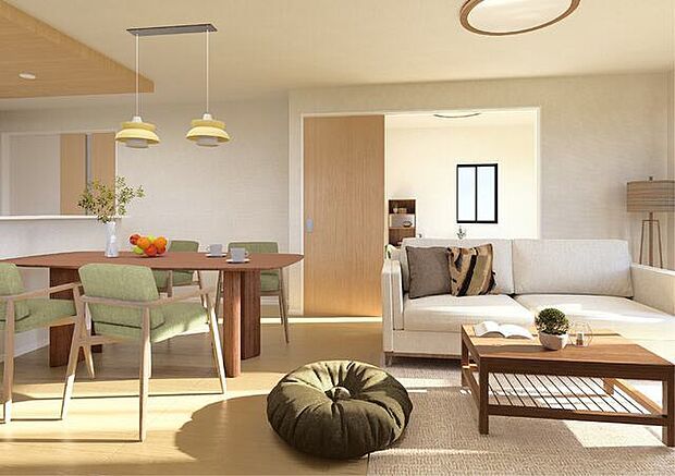 リビングの完成予想イメージ画像