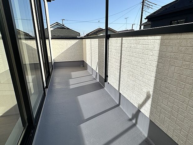 南東向きバルコニー