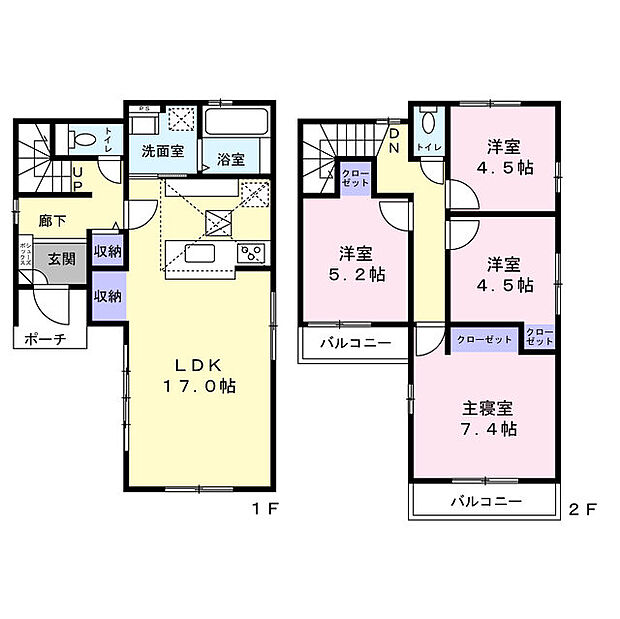 水回り設備は家事動線に配慮した配置です◎