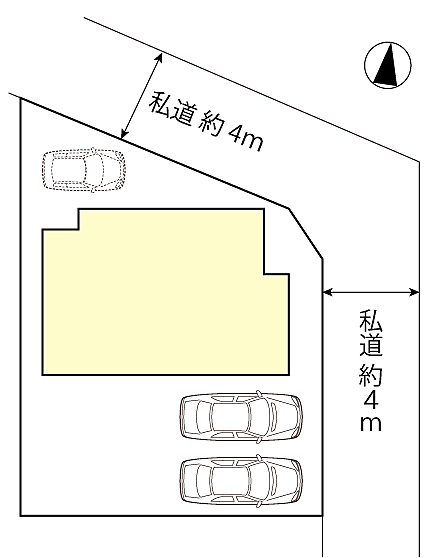 並列2台分+軽自動車が駐車可能スペース！