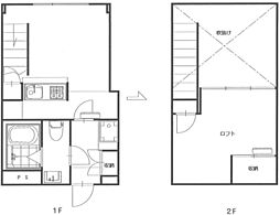 グリーンヒル鷹番 4階1LDKの間取り
