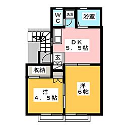 間取図画像 2DK