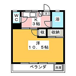 メゾン新川口西棟 1Kの間取図画像