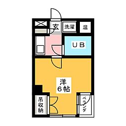 ヴィラみすず 1Kの間取図画像