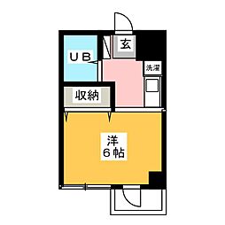 プラスパ 1Kの間取図画像