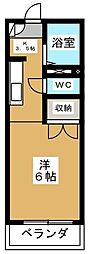 メゾンケーワイ 1Kの間取図画像