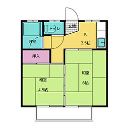 クラインコーポ 2Kの間取図画像