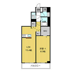 JR青梅線 中神駅 徒歩19分の賃貸マンション 6階1LDKの間取り