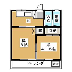 間取図画像 2K