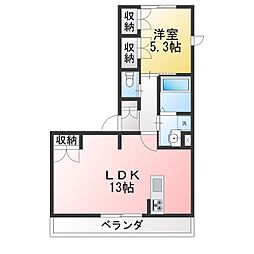 (仮称)立川市柴崎町2丁目へーベルメゾン 1LDKの間取図画像
