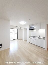 西武拝島線 西武立川駅 徒歩20分の賃貸アパート 1階1LDKのリビング/ダイニング