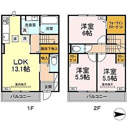 セントラルコートII 3LDKの間取図画像