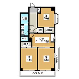 間取図画像 3DK