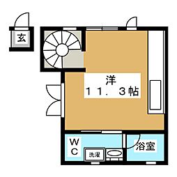 Ｆｅｌｉｃｅ 3階ワンルームの間取り