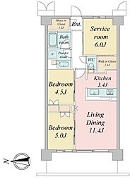 間取図画像 2SLDK