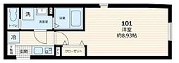 GATE Residence Mitaka 1Kの間取図画像