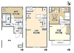 Kolet府中天神町 1階1SLDKの間取り