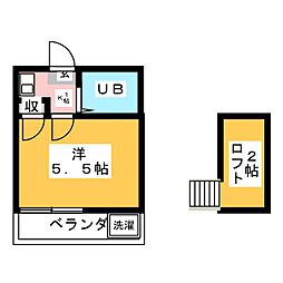 グランドパレス 1Kの間取図画像