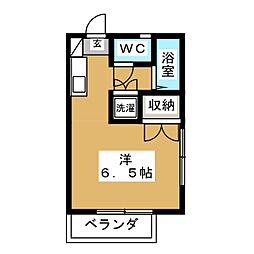 ツインハウス ワンルームの間取図画像